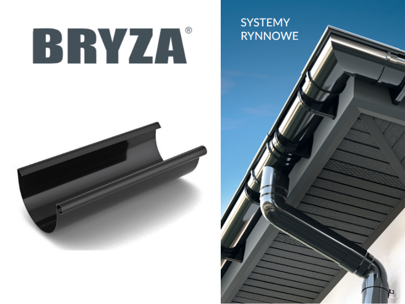 bryza pvc grafitowy rynna 125 mm 3m